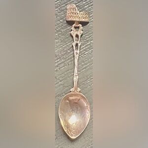 Vintage Rare 75yrs old Silver-Plated Souvenir Spoon-Cathedral of Chartres France